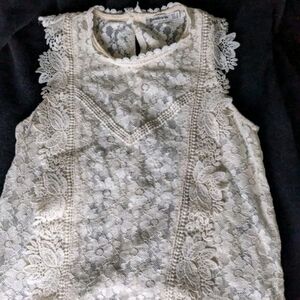 Elegant Cream Lace Kids Dress